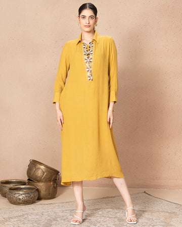 MUSTARD BLISS DRESS