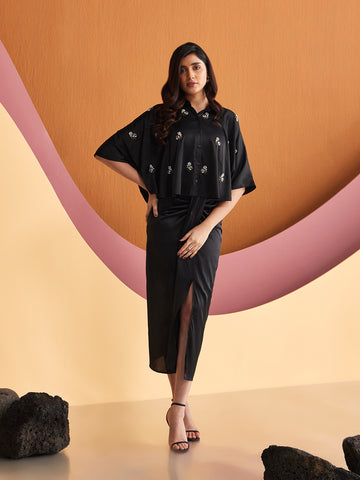 BLACK MILAGA SHIRT