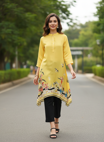 YELLOW PLUTO KAFTAN