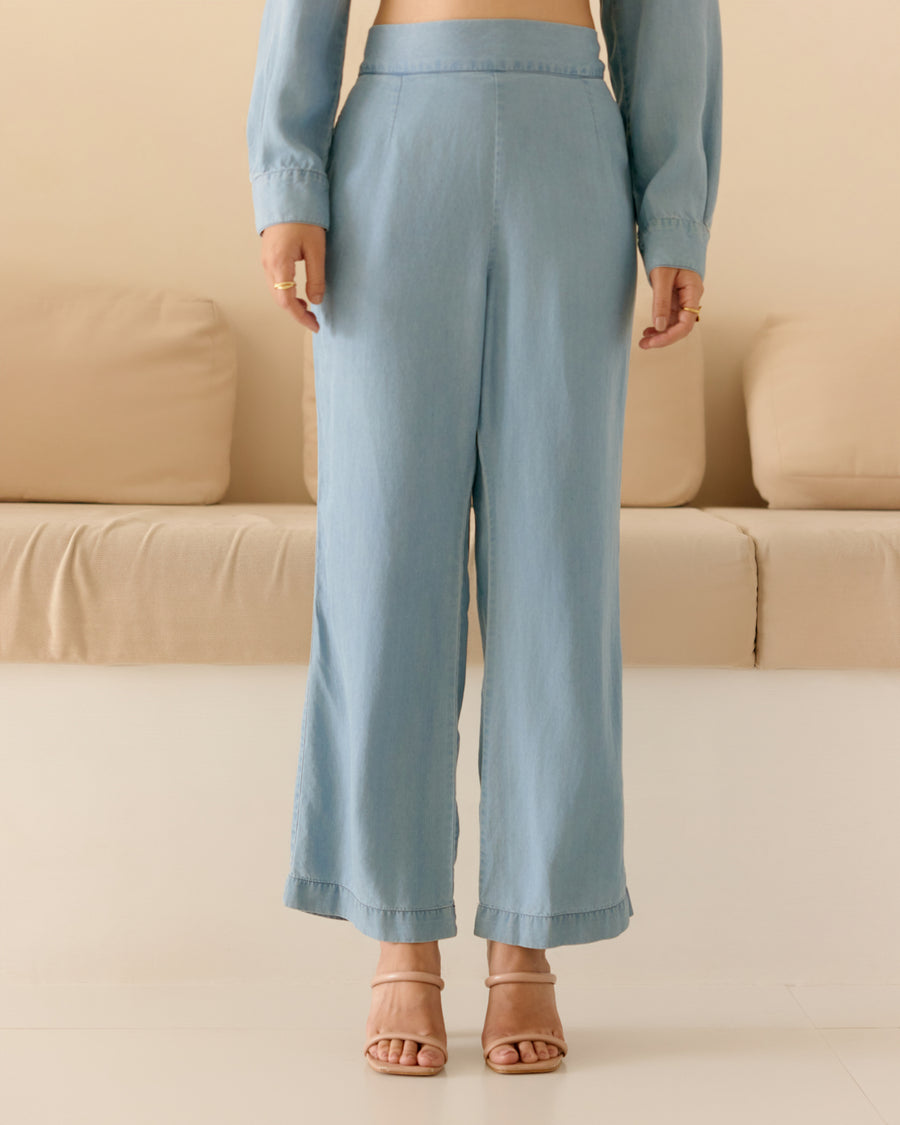 DENIM BLUE BELL BOTTOM