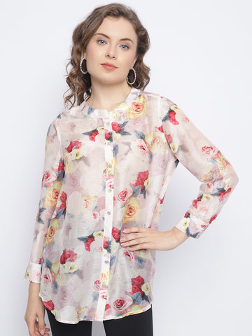 BLUSH IVY BUTTON DOWN SHIRT