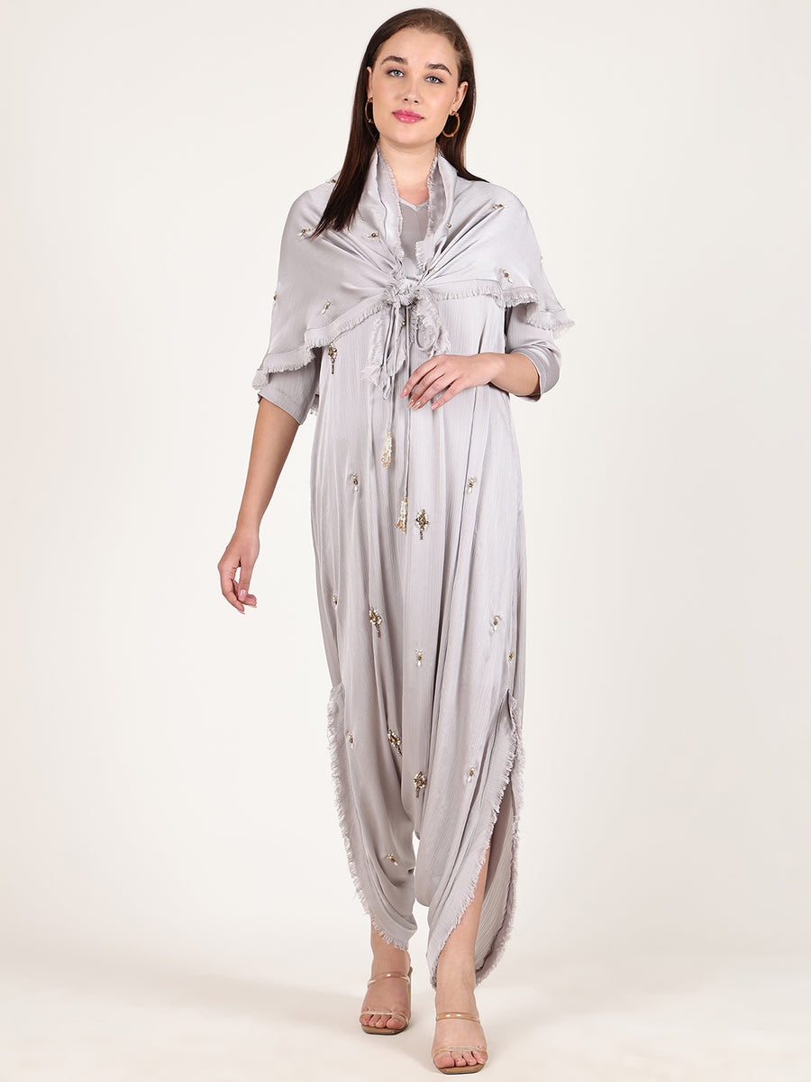 GREY MOROCCAN JUMPSUIT