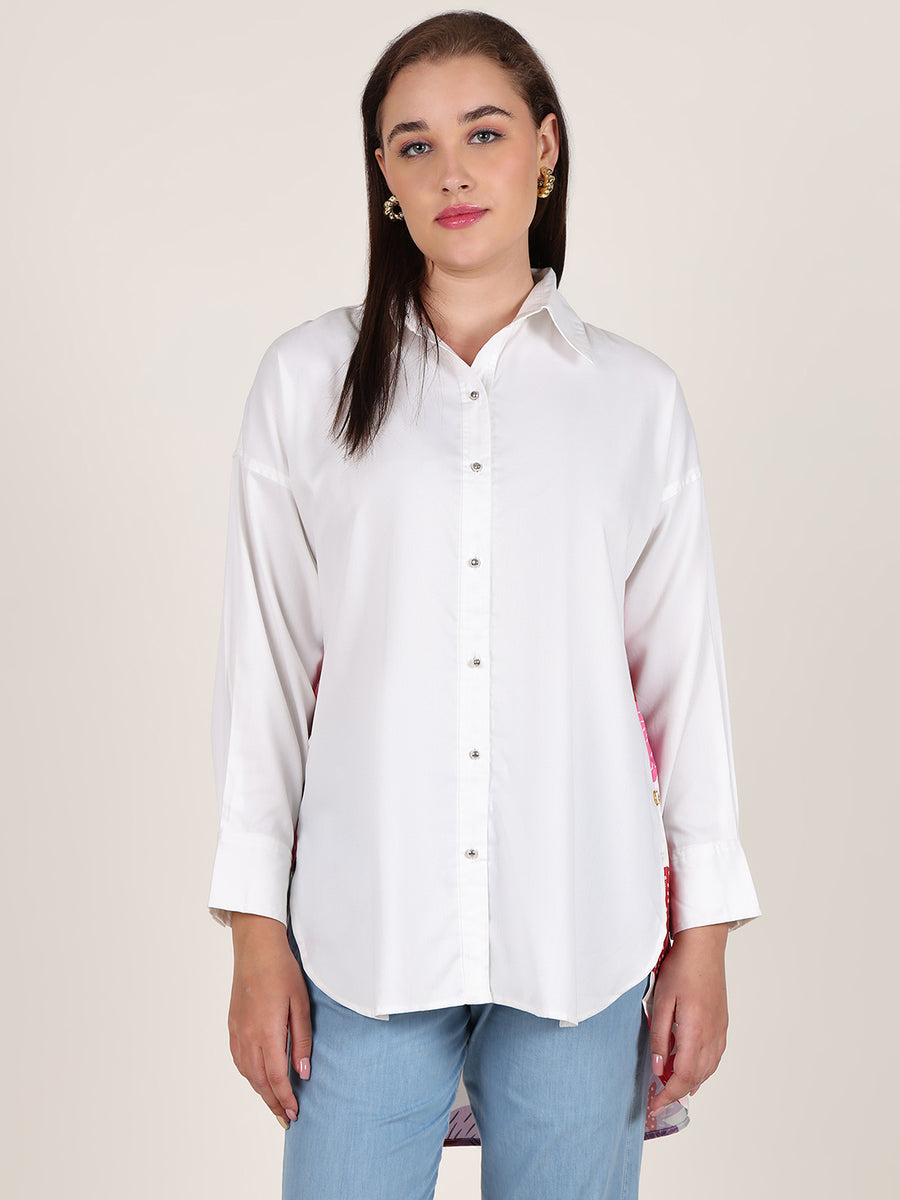 PINK AMOEBA OXFORD SHIRT