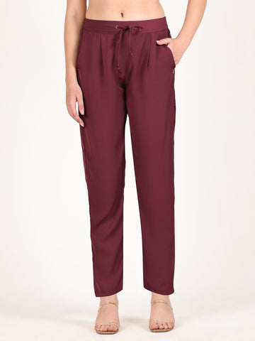 WINE PEGGED PANT