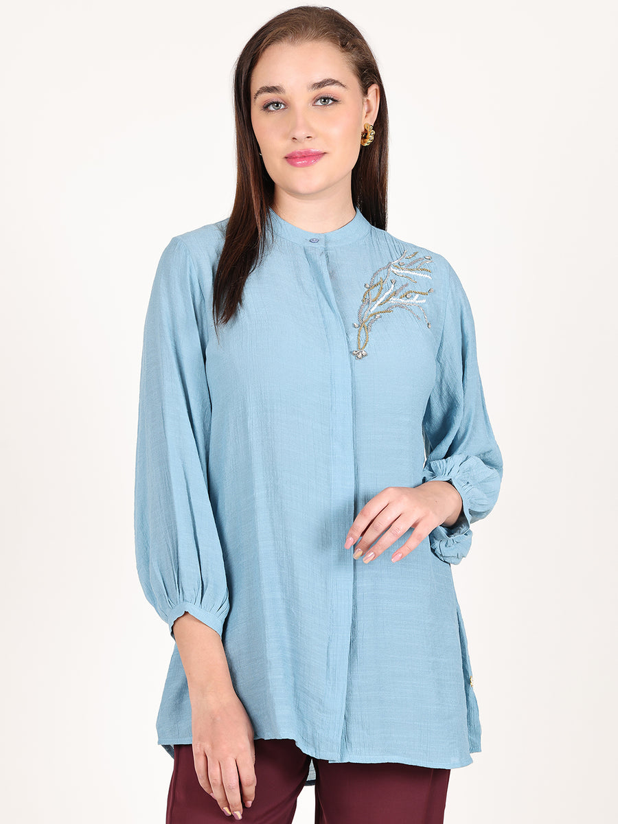 SKY BLUE MAZE SHIRT