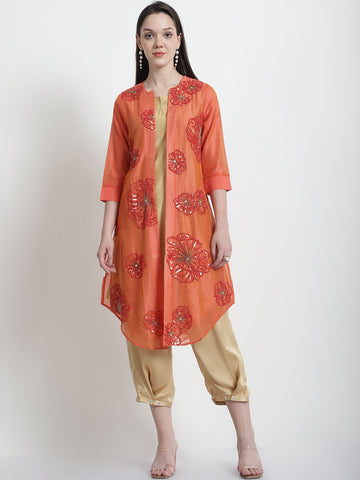 ORANGE AMBROSE LONG TUNIC