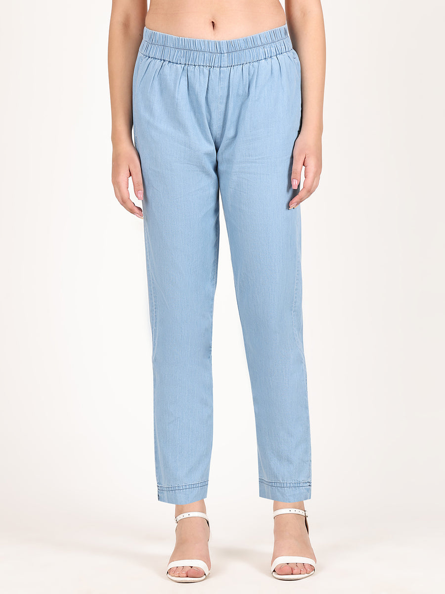 NARROW LEG DENIM TROUSER