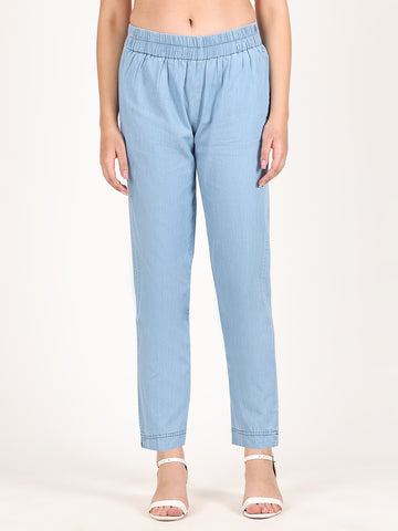 NARROW LEG DENIM TROUSER