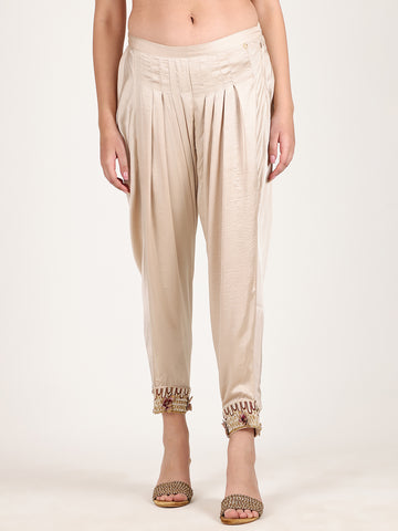 LIGHT GOLD PURPLE ODE TROUSER