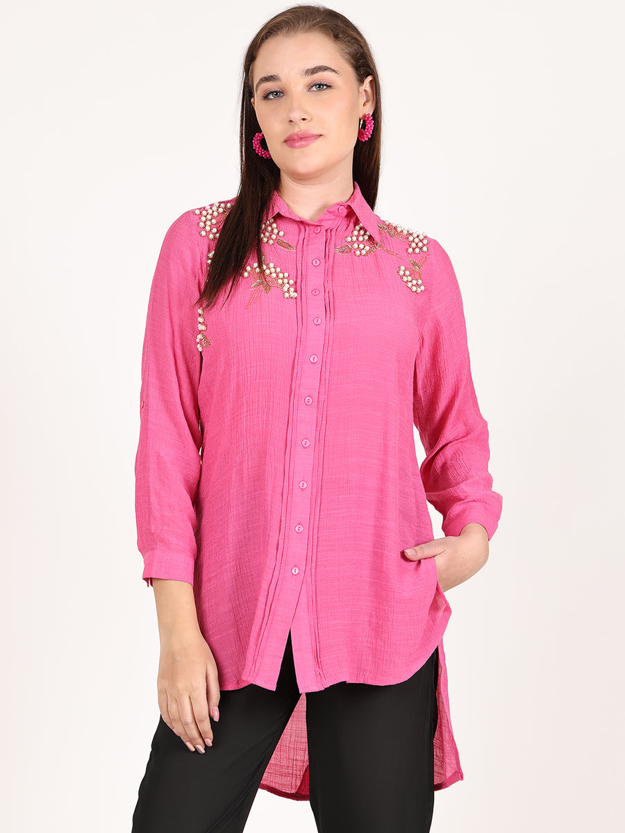 RANI BEADED GRAPE SHIRT