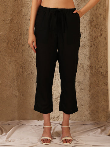 BLACK LIA PANT