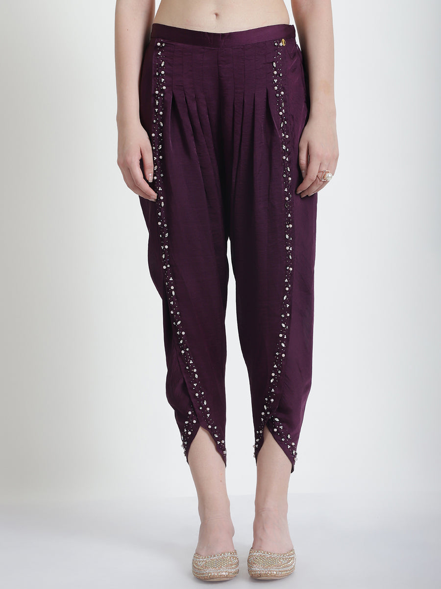 PURPLE SIENNA TULIP PANTS
