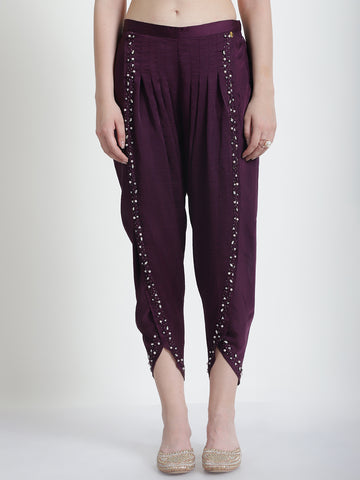 PURPLE SIENNA TULIP PANTS
