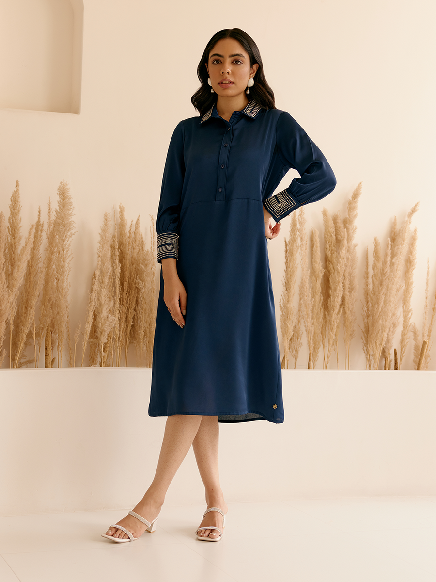 NAVY SALUTE DRESS