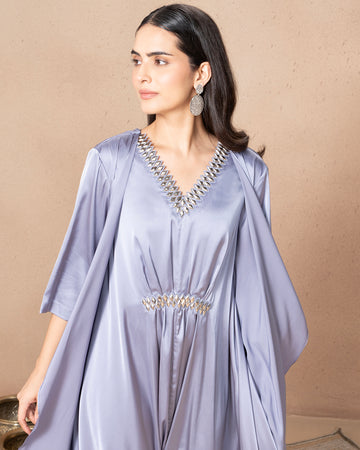 STEEL BLUE ELATE DRESS