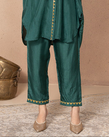 EMERALD GREEN JIA TROU PANTS