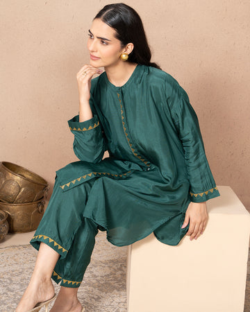 EMERALD GREEN JIA TUNIC