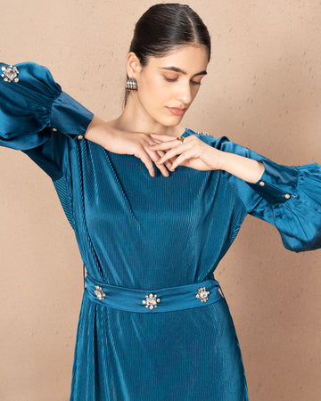 PERSIAN BLUE BANDISH DRESS
