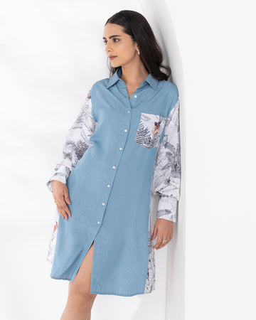 DENIM BLUE INKWILD ZERA DRESS