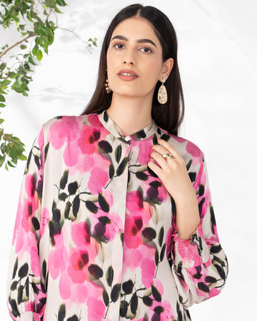 PINK SWANK RESIN SHIRT