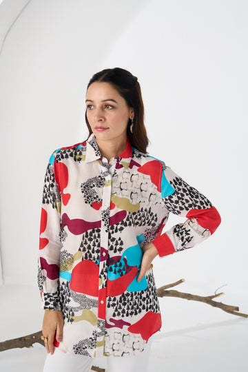 BLUE AVANT COLLARED BUTTON DOWN SHIRT