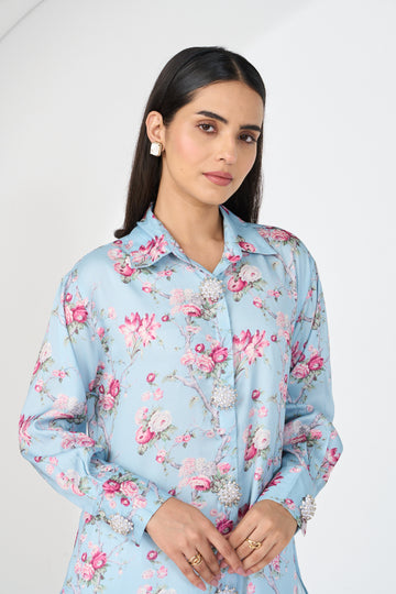BLUE GARDEN ALL DAY SHIRT