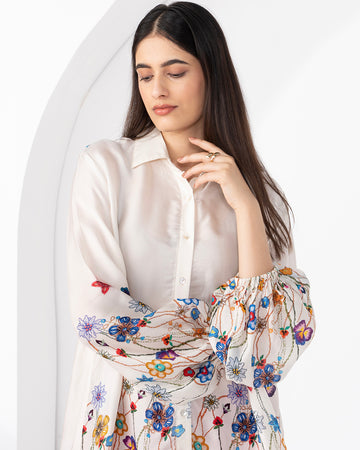 WHITE IREA GENUS SHIRT