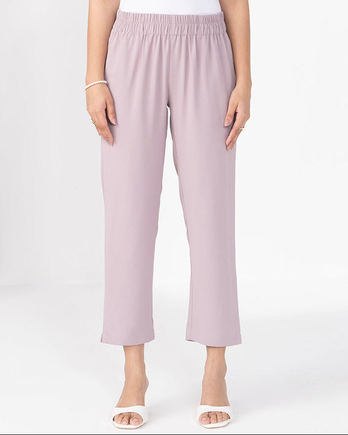 DUSTY ROSE NARROW LEG TROUSER
