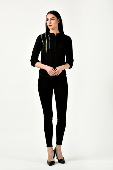 BLACK D-RING SHIRT