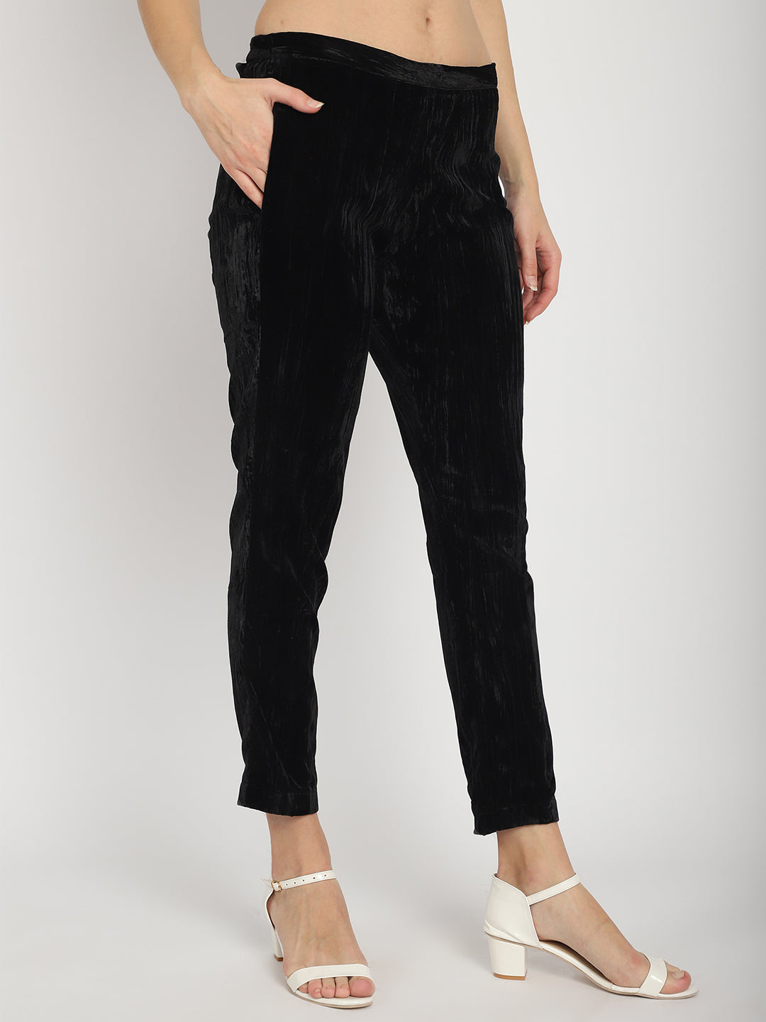 ☆【SURGERY】☆side zip velvet wide track pant.s 'black'☆ ☆【SURGERY】☆side zip velvet wide track pant.s 'black'☆