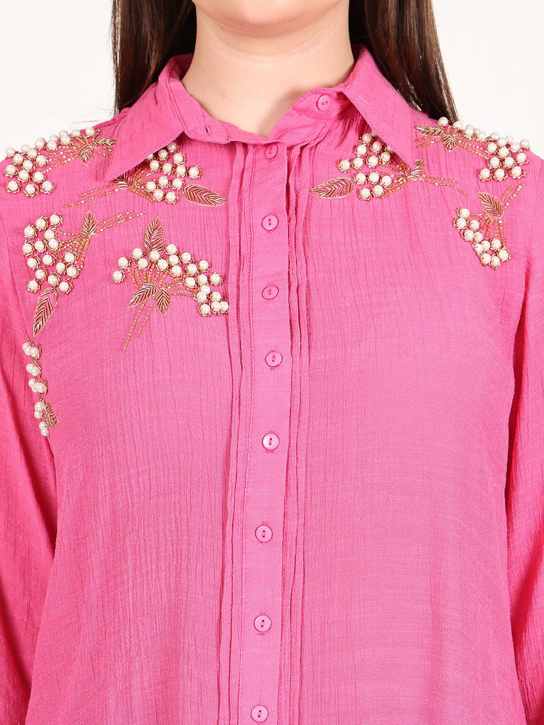 Beaded Grape Shirt Online | Buy Designer Shirts Online