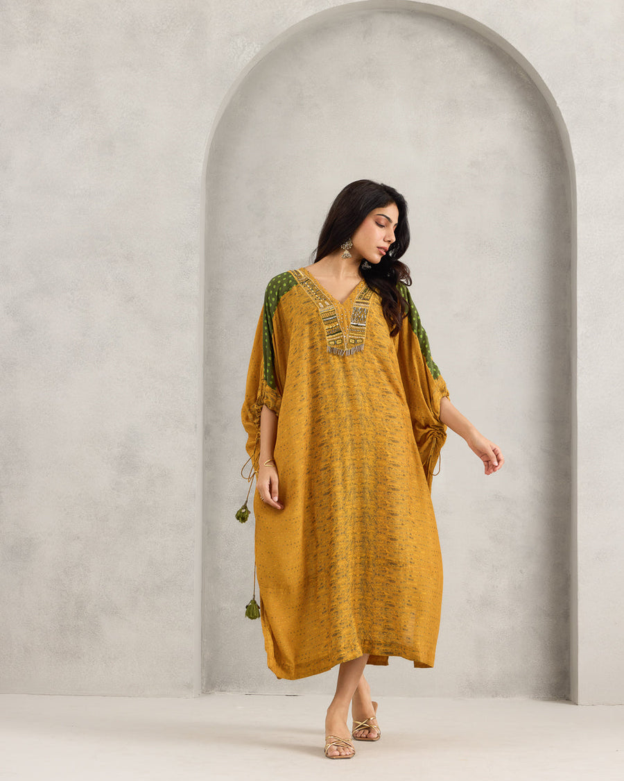 MUSTARD CYRUS ATEL DRESS