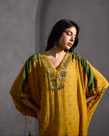 MUSTARD CYRUS ATEL DRESS