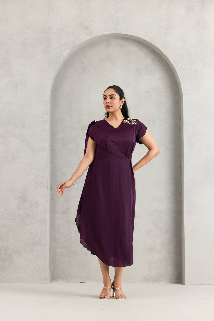 PURPLE RIFF DRESS