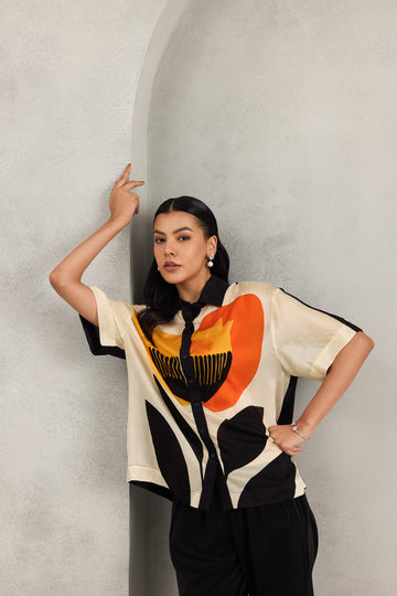 ORANGE ZARIA SHIRT