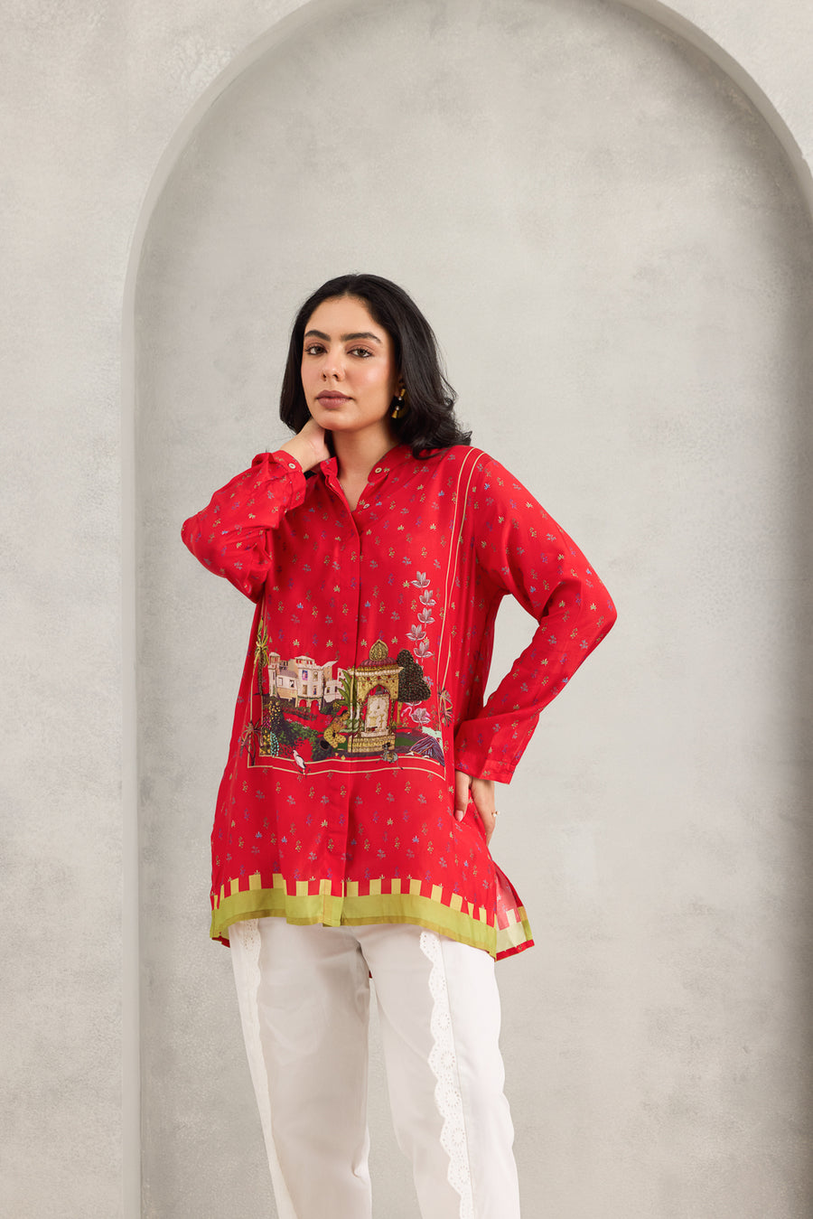 RED SIRI TIA SHIRT