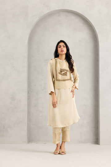 LIGHT GOLD SALIMA BIB TUNIC