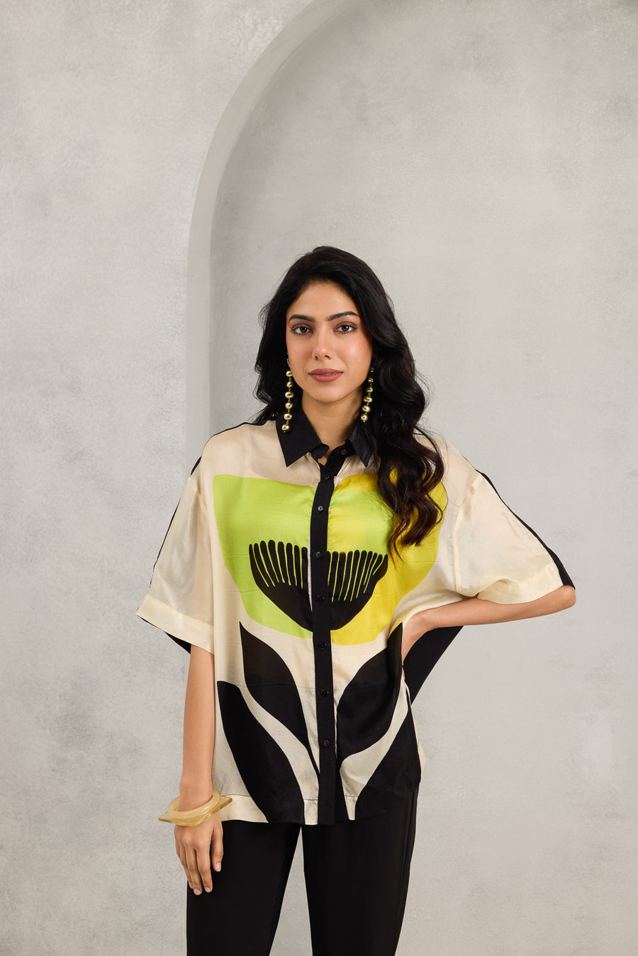 LIME ZARIA SHIRT