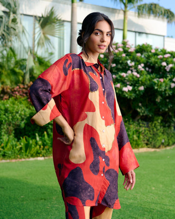 RED CRYPTO ALUM SHIRT