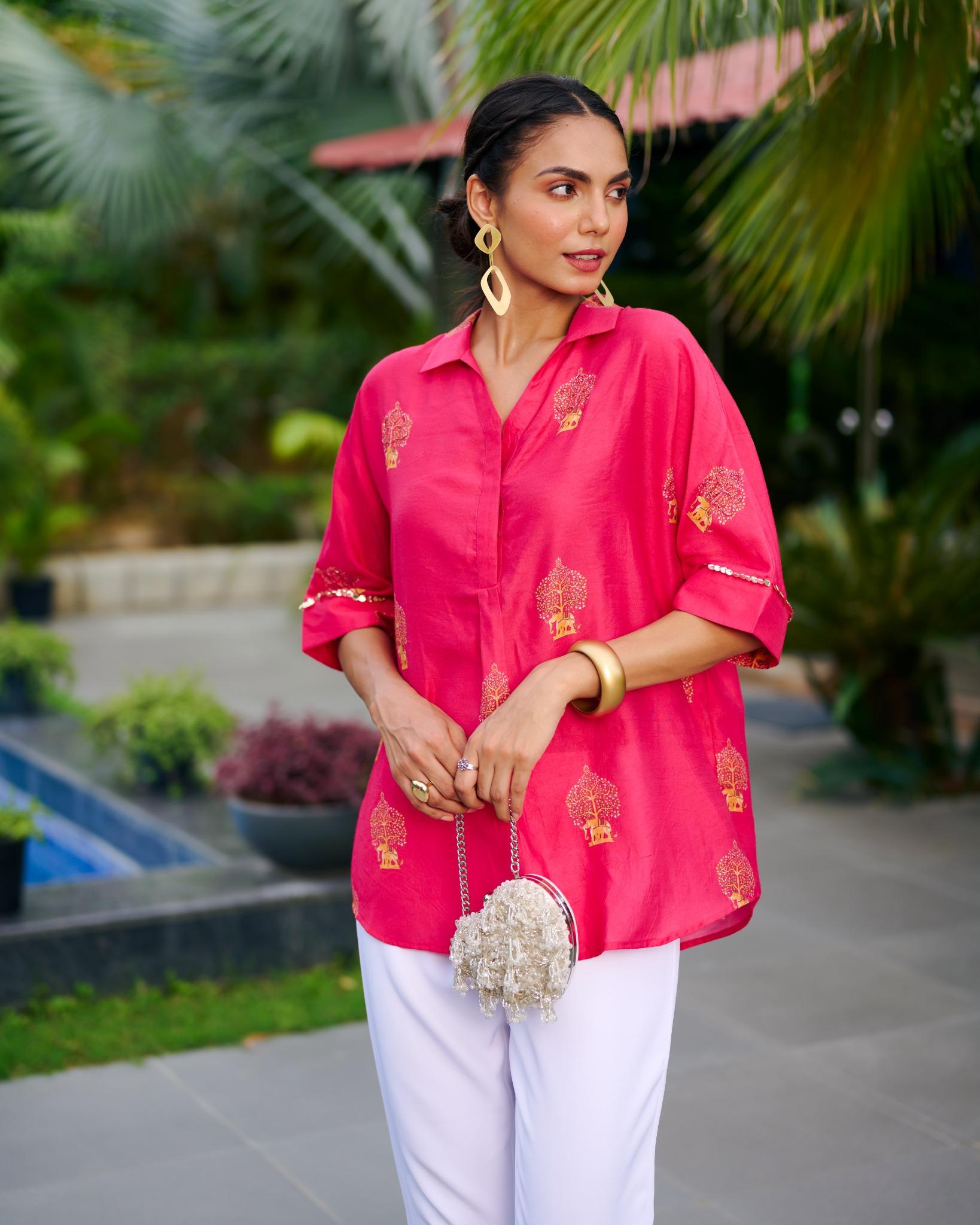 Buy Pink Indiana Zoe Shirt Online - Chique