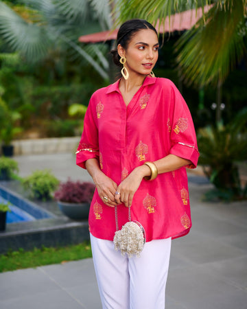 PINK INDIANA ZOE SHIRT