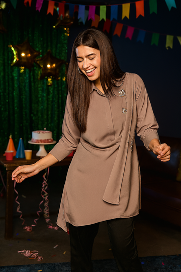 DUSTY ROSE FRIYA TUNIC