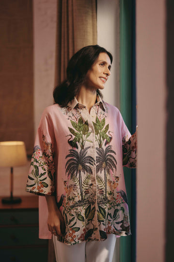 PETRA FOREST PINK SHIRT