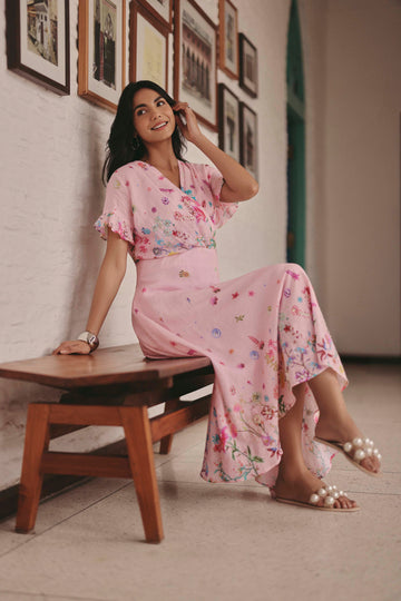 PINK YASMIN OSCAR DRESS