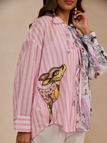 PINK HYPHEN SABA SHIRT