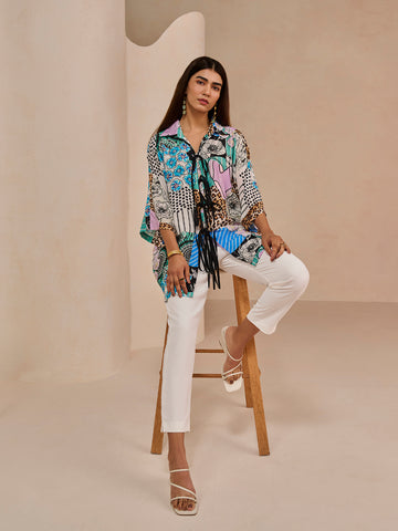 BLUE CALISTA ELAN CO-ORD SET