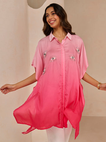 OMBRE PINK EVIL TAROL SHIRT