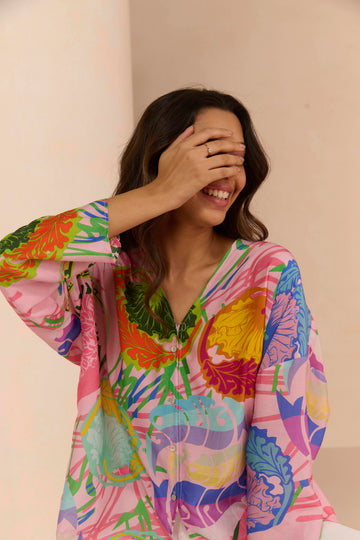 PINK KUNO RYSA SHIRT