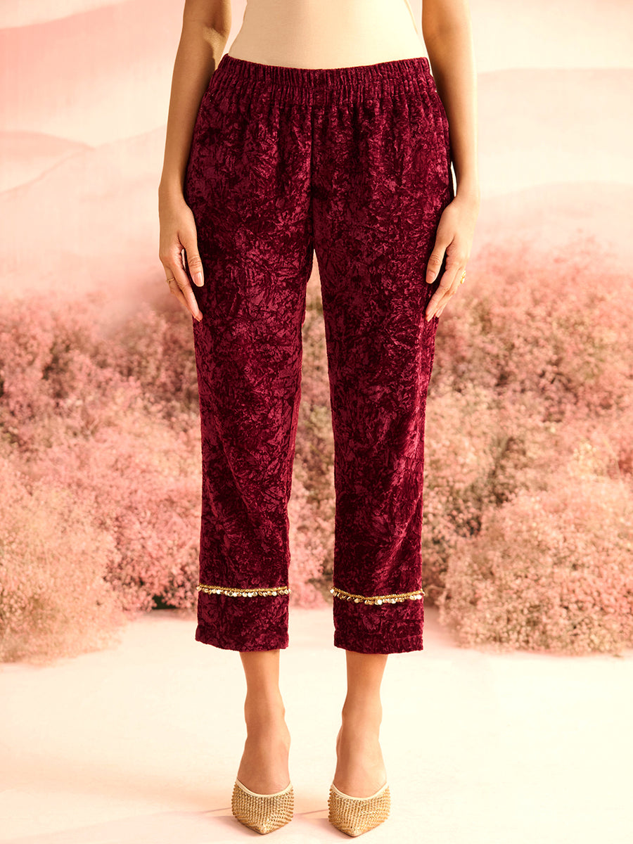 VELVET PLUM RADICAL PANTS