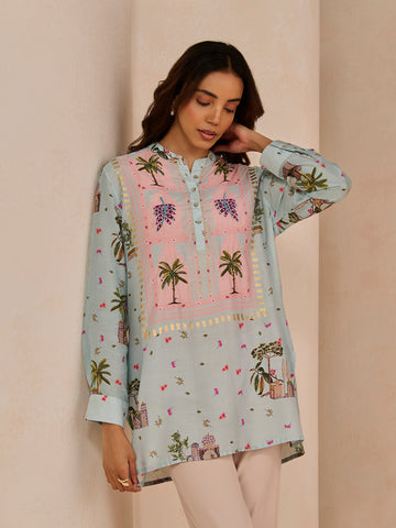 BLUE NICKLE ZENITH SHIRT